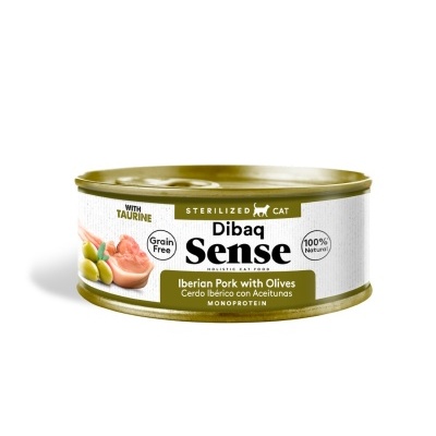 DIBAQ SENSE CAT GRAIN FREE ESTERILIZADO PORCO IBÉRICO 70g