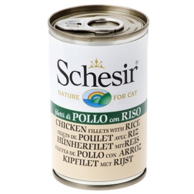Schesir - Comida Húmida para Gato Adulto - Frango e Arroz