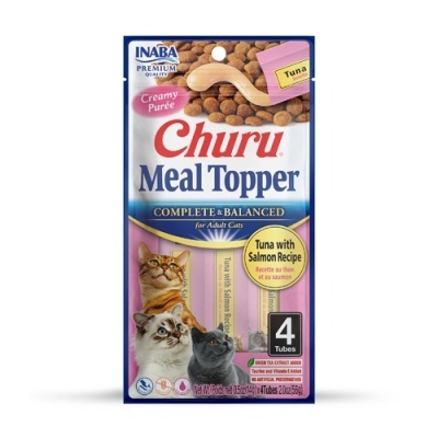 Churu Meal Topper Gato - Atum com Salmão 4 x 14g
