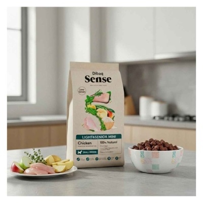 Dibaq Sense Low Grain Cão Mini Chicken Light & Senior | Ração para Cães Séniores e com Excesso de Peso