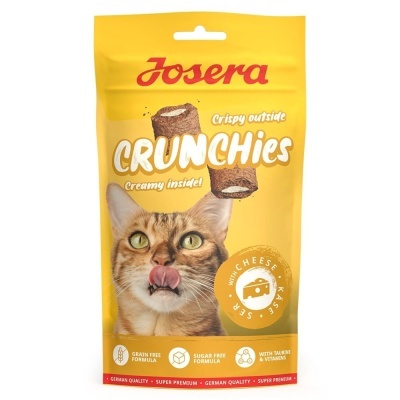 Josera Crunchies Queijo - Snack para Gato Crocante e Sem Cereais 60g