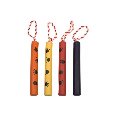 Bastão de Borracha com Corda – Diversão Segura para o Seu Cão! 25cm