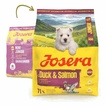 Josera Mini - Pato e Salmão - Ração seca para cachorro pequeno