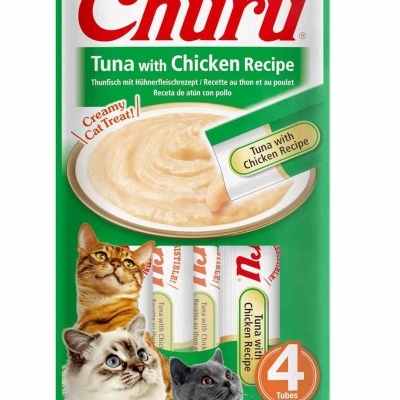 Churu Puré de Atum com Frango 4 x 14g