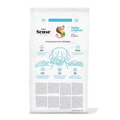 Dibaq Sense Grain Free -  Hipoalergênica- Salmão e Peru (Cachorro)