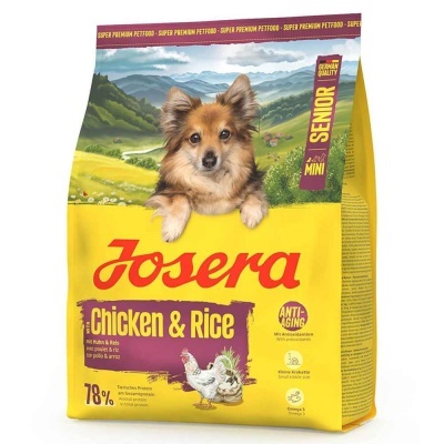 Josera Senior Mini - Frango e Arroz - Ração seca para cão sénior de porte pequeno