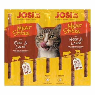 JosiCat Snacks em Stick para Gato Adulto - Vaca e Borrego