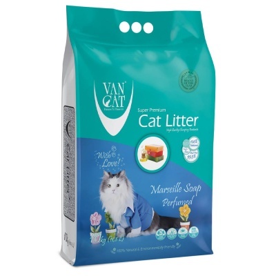 VanCat - Areia para gato - Perfumada sabão de marselha W225