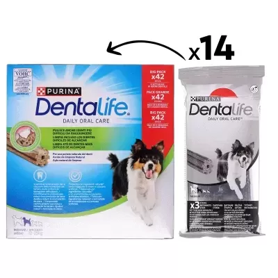 Purina Dentalife Snack – Cuidados Orais para Cães Médios (12-25 kg)