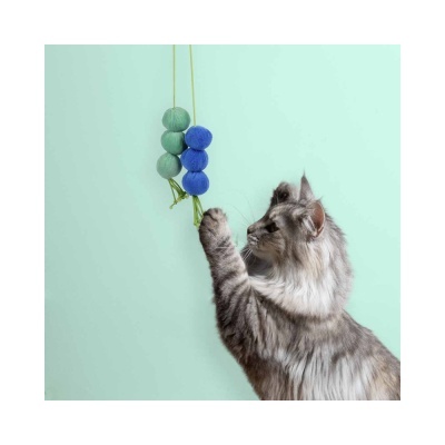 Brinquedo Elástico Dizzy Dangle com Bolas – Diversão Sem Fim para o Seu Gato!