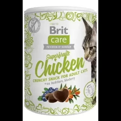 Brit Care Snack Superfruits Frango - Biscoitos para Gato