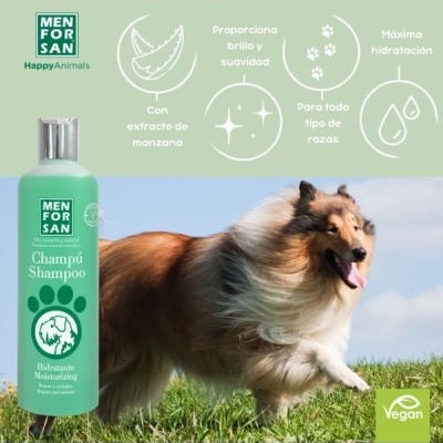 Menforsan Champô Hidratante para Cães – Aroma Maçã Verde - 300ml
