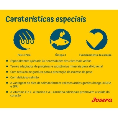 Josera SeniorPlus - Salmão - Ração seca para cão sénior com sensibilidades