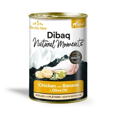 Dibaq Natural Moments Adulto Frango com banana  380g