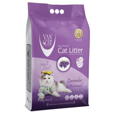 VanCat Areia para gato W225 - Perfume de lavanda