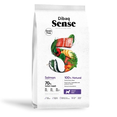 Dibaq Sense Grain Free - Hipoalergênica - Salmão Mini