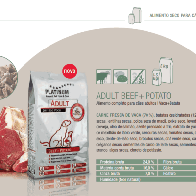 Platinum Vaca - Cães adultos
