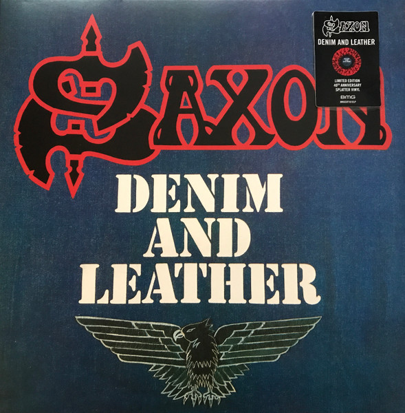 Saxon – Denim And Leather LP Album L.E. vinyl Red with Black Splatter 40th anniv. Saxon – Denim And Leather LP Album L.E. vinyl Red with Black Splatter 40th anniv.
