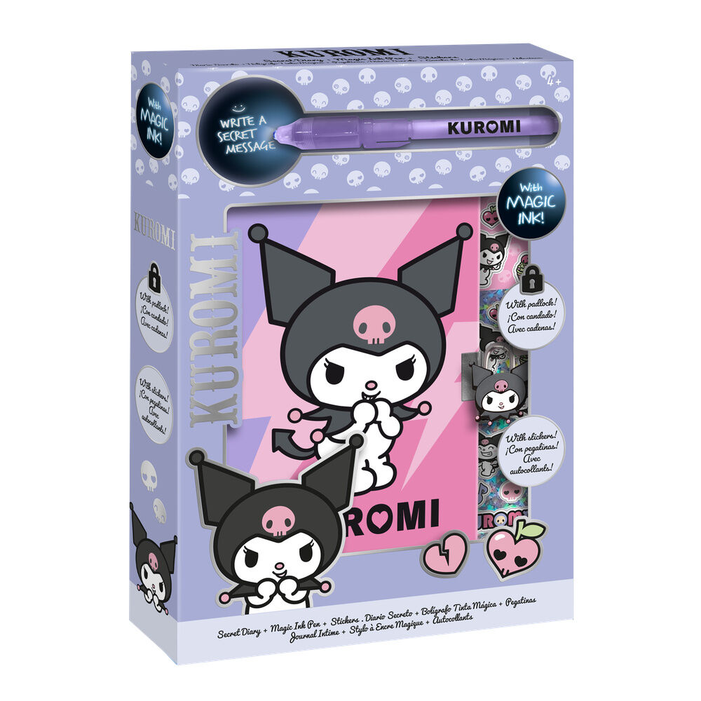 Hello Kitty Kuromi Diary + magic pen Hello Kitty Kuromi Diary + magic pen