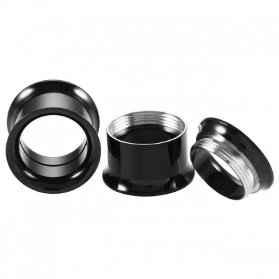 Túnel de aço cirúrgico de rebordo fino com rosca - PDFT - 6mm até 28mm  -  4 cores