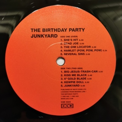 The Birthday Party – Junkyard Vinyl, LP, Album 180 gr + Vinyl, 7", Single + CD, Album