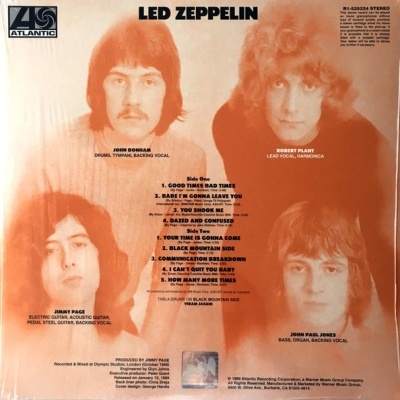 Led Zeppelin – Led Zeppelin Vinyl, LP, Album, Reissue, Remastered, 180 Gram