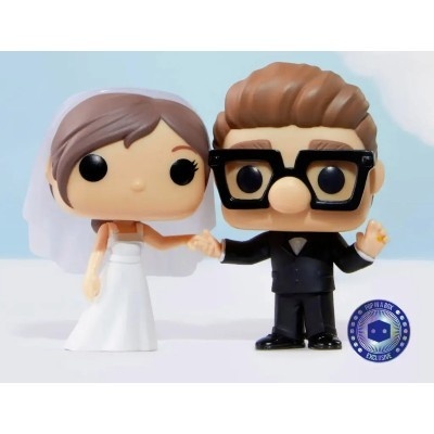 Funko Pop Disney Moments- UP - Ellie & Carl Wedding - PIAB Exclusive