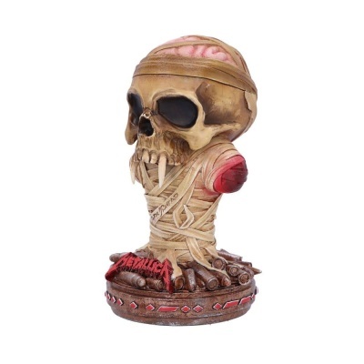 Metallica One Box Official Nemesis Now Pushead Skull Resin Storage 20cm