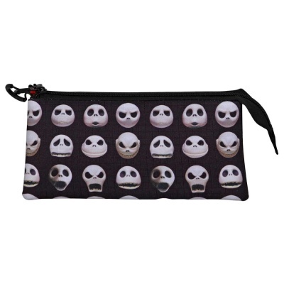 Estojo triplo para lápis do Jack inspirado em Nightmare Before Christmas