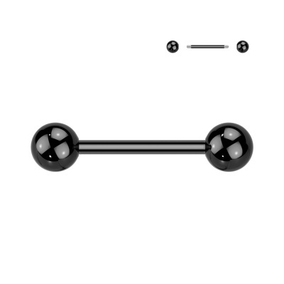 Barra 1,6mm em aço inoxidável 316L e revestimento IP com rosca externa BT16