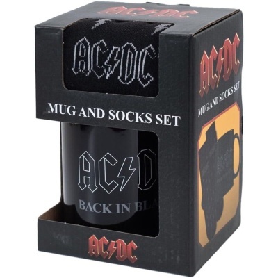 Conjunto de caneca e meias AC/DC