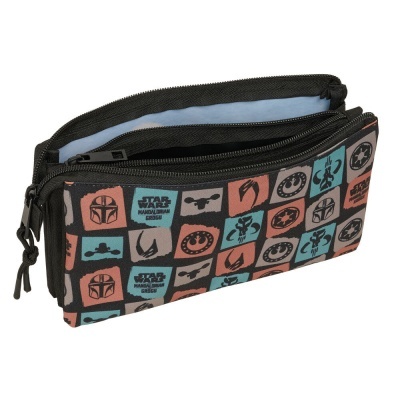 Estojo Star Wars Mandalorian & Grogu triple pencil case