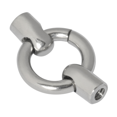 Anel em aço cirurgico com  extensões para Industrial 1.6 - BIE3