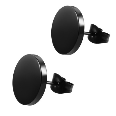 PAR de brincos em Aço com disco/falso plug BFP01 PAR de brincos em Aço com disco/falso plug BFP01