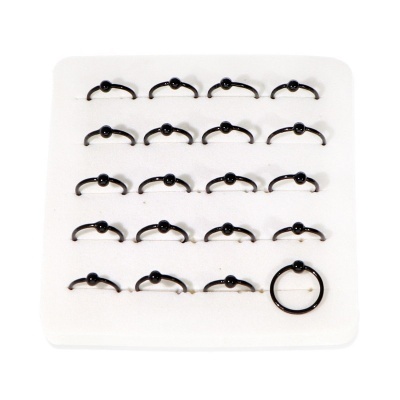 Argola de prata 925 para nariz de torcer com bolinha #APNB