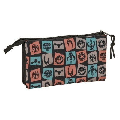 Estojo Star Wars Mandalorian & Grogu triple pencil case