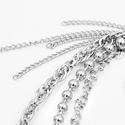 Porta- chaves/ carteira corrente tripla de metal YL-025