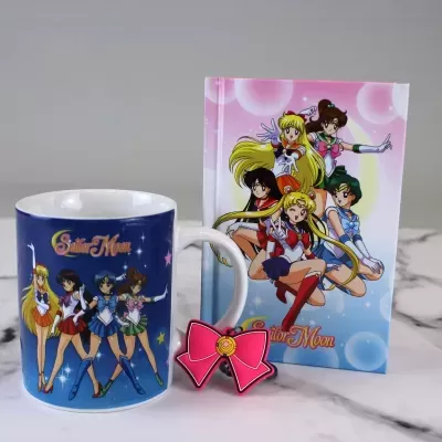 Pack Sailor Moon caneca + porta-chaves+ caderno