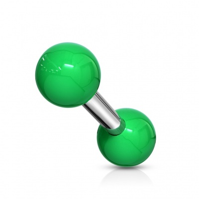 Pack económico de 5 piercings coloridos em aço e acrilico para cartilagem JAS-16