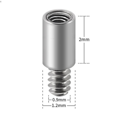 Extensão/adaptador de Titanio para joias de rosca interna ou para microdermal LJ1120