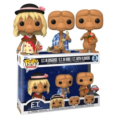 Funko Pop 3 Pack The Extra-Terrestrial  E.T. 40th Anniversary Special Edition