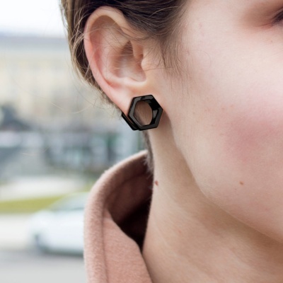 Túnel de aço cirurgico em forma hexagonal PS177