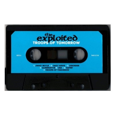 Cassete The Exploited ‎– Troops Of Tomorrow Cassette, Album, Limited Edition, Black Shell