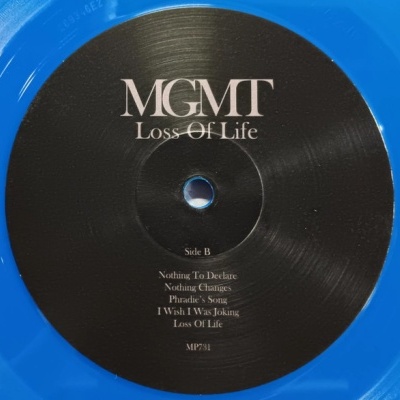 MGMT – Loss Of Life - LP, Album, Limited Edition, Blue Jay Opaque - Vinil