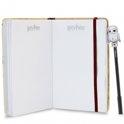 Conjunto de diário e caneta Harry Potter -Hedwig