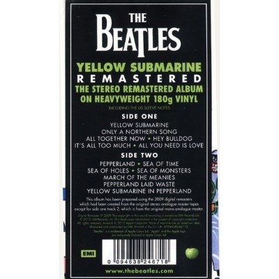 The Beatles – Yellow Submarine Vinyl, LP, Album, Reissue, Remastered, Stereo, 180g