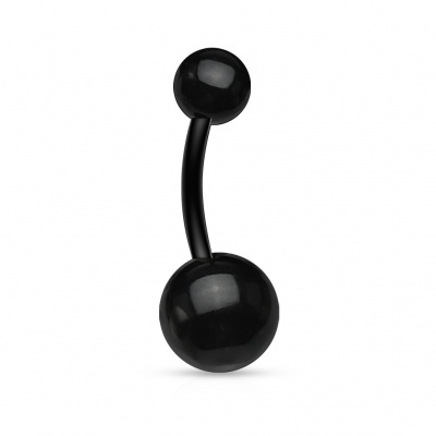 Barra curva - Banana de umbigo de silicone bola lisa  - NXA