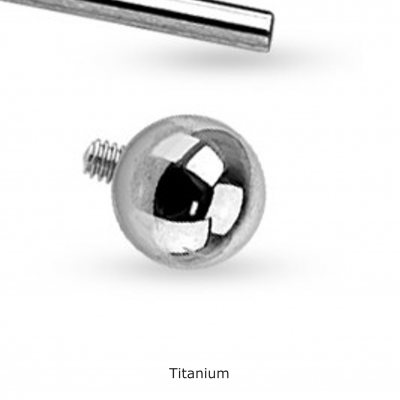 Argola de titânio G23 (ferradura) várias medidas, com rosca interna - TIH Argola de titânio G23 (ferradura) várias medidas, com rosca interna - TIH
