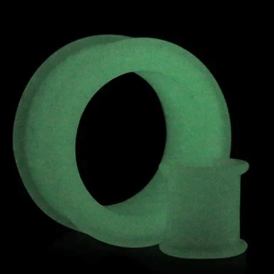 Túnel /alargador em silicone moldável Brilha no escuro PXDF-G