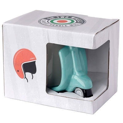 Caneca decorativa de ceramica com asa scooter SMUG118